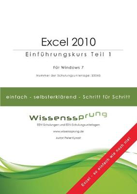 Book cover for Excel 2010 - Einführungskurs Teil 1