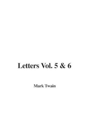 Cover of Letters Vol. 5 & 6