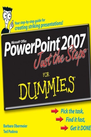 Cover of PowerPoint 2007 Just the Steps For Dummies