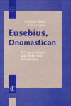 Book cover for Eusebius, Onomasticon