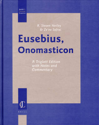 Book cover for Eusebius, Onomasticon