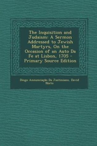 Cover of The Inquisition and Judaism