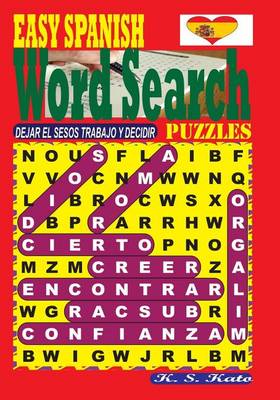 Book cover for EASY SPANISH Word Search Puzzles