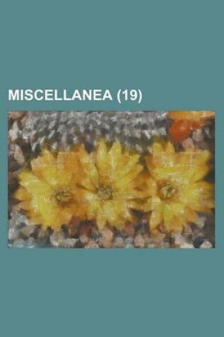Cover of Miscellanea (19)