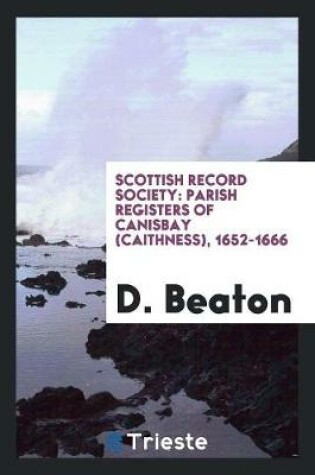 Cover of Scottish Record Society. [publications]