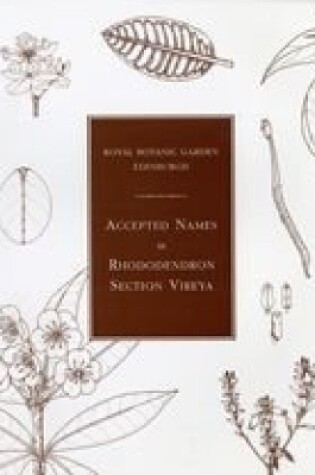 Cover of Accepted Names in Rhododendron Section Vireya