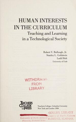 Book cover for Human Interests in the Curriculum