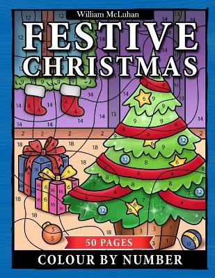 Book cover for Festive Christmas Colour by Number