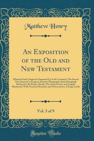 Cover of An Exposition of the Old and New Testament, Vol. 3 of 9