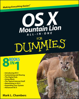 Book cover for OS X Mountain Lion All-in-One For Dummies
