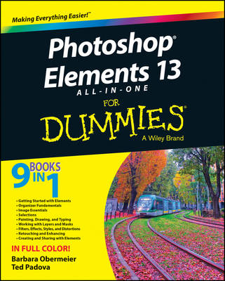 Book cover for Photoshop Elements 13 All–in–One For Dummies