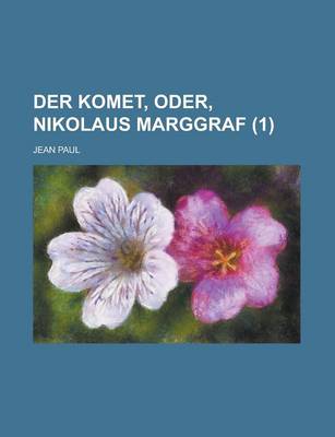 Book cover for Der Komet, Oder, Nikolaus Marggraf (1)