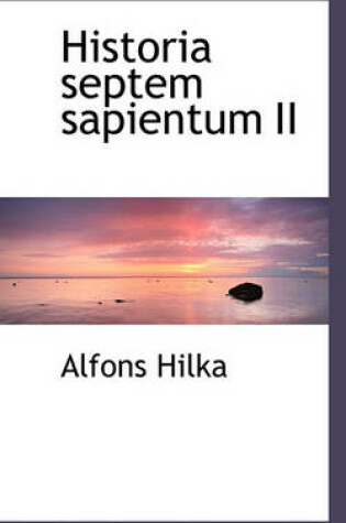 Cover of Historia Septem Sapientum II