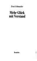 Book cover for Mehr Gleuck Mit Verstand