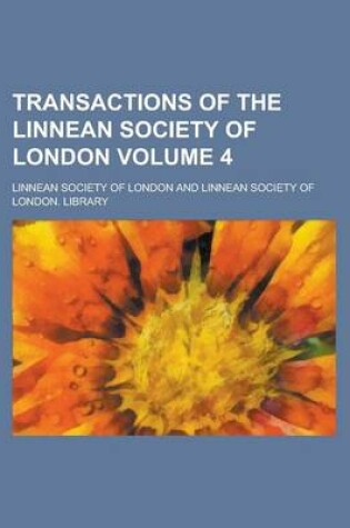 Cover of Transactions of the Linnean Society of London (Volume III)