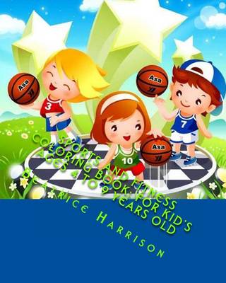 Book cover for Sports and Fitness Coloring Book