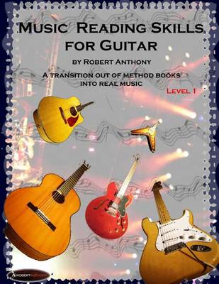 Book cover for Music Reading Skills for Guitar Level 1