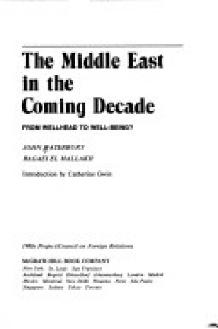 Cover of Middle East in the Coming Decade