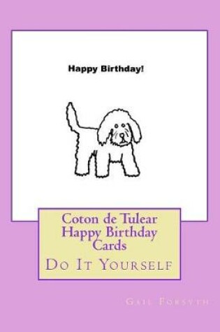 Cover of Coton de Tulear Happy Birthday Cards