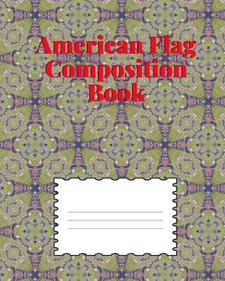 Book cover for American Flag Composition Notebook