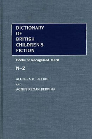 Cover of Dictionary of British Children's Fiction