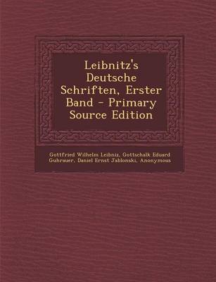 Book cover for Leibnitz's Deutsche Schriften, Erster Band