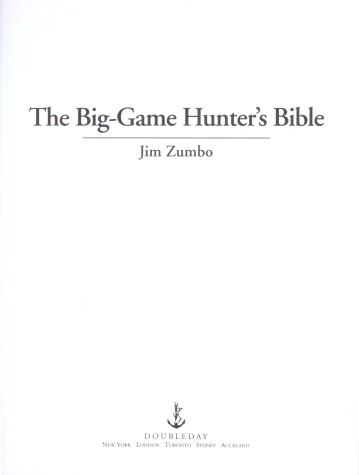Book cover for The Big Game Hunter's Bible