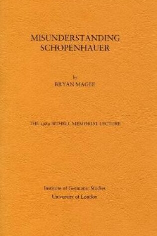 Cover of Misunderstanding Schopenhauer
