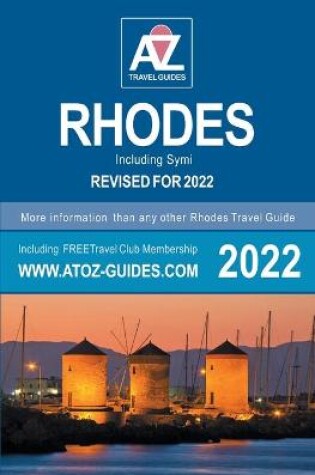 Cover of A to Z guide to Rhodes 2022, Including Symi
