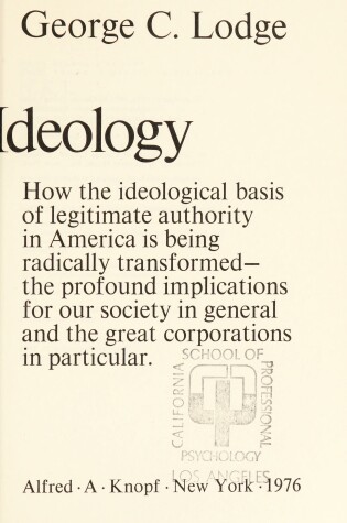 Cover of The New Amer Ideology