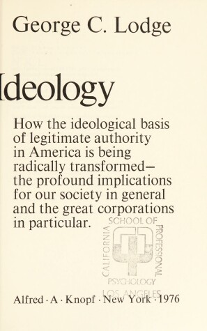 Book cover for The New Amer Ideology