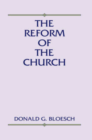 Cover of Reform of the Church