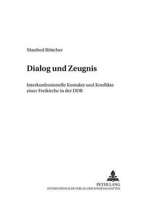 Cover of Dialog Und Zeugnis