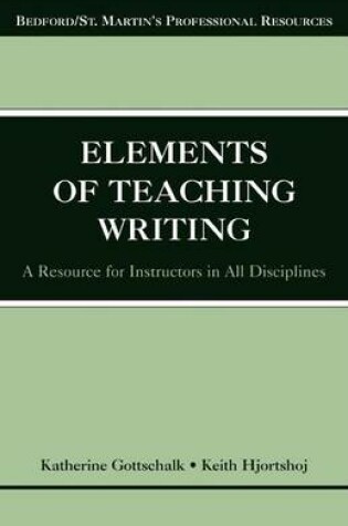 Cover of The Elements of Teaching Writing