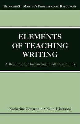 Book cover for The Elements of Teaching Writing