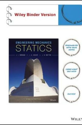 Cover of Engineering Mechanics - Statics 8e Binder Ready Version with Wileyplus Blackboard Card Set