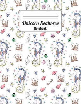 Book cover for Unicorn Seahorse Notebook