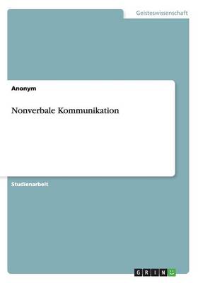 Book cover for Nonverbale Kommunikation