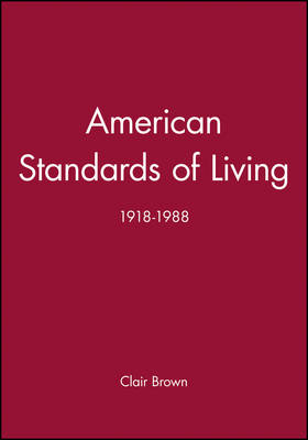 Book cover for American Standards of Living