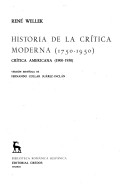 Book cover for Historia de La Critica Moderna VI