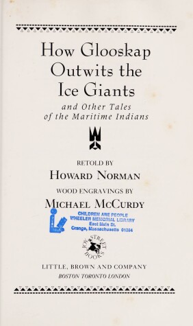 Book cover for How Glooskap Outwits the Ice Giants; And Other Tales of the Maritime Indians