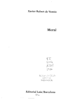 Book cover for Moral