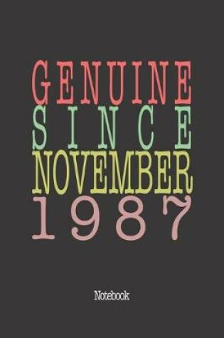 Cover of Genuine Since November 1987