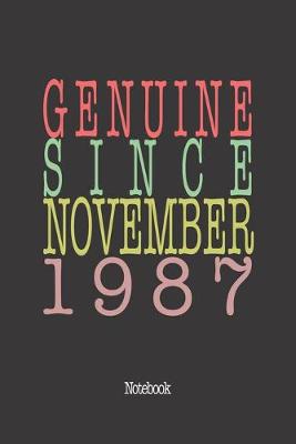 Book cover for Genuine Since November 1987