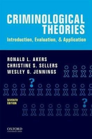 Cover of Criminological Theories