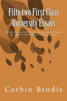 Book cover for Fifty-two First Class University Essays