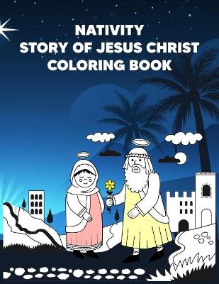 Book cover for Nativity Story Coloring Book