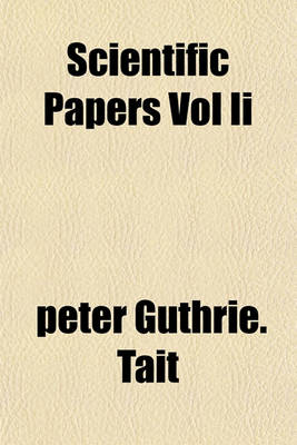 Book cover for Scientific Papers Vol II