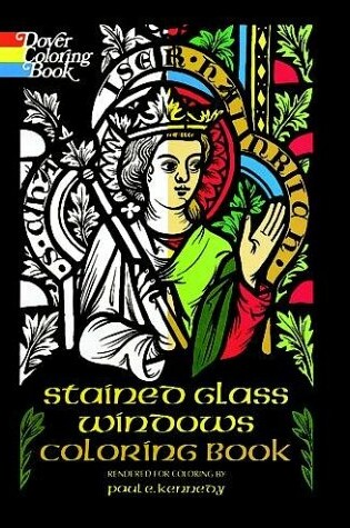 Cover of Stained Glass Windows Colouring Book