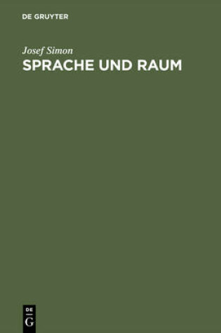 Cover of Sprache Und Raum